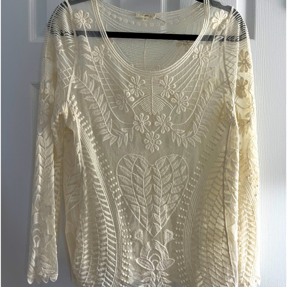 Brand: Capri size M long sleeve cream colored